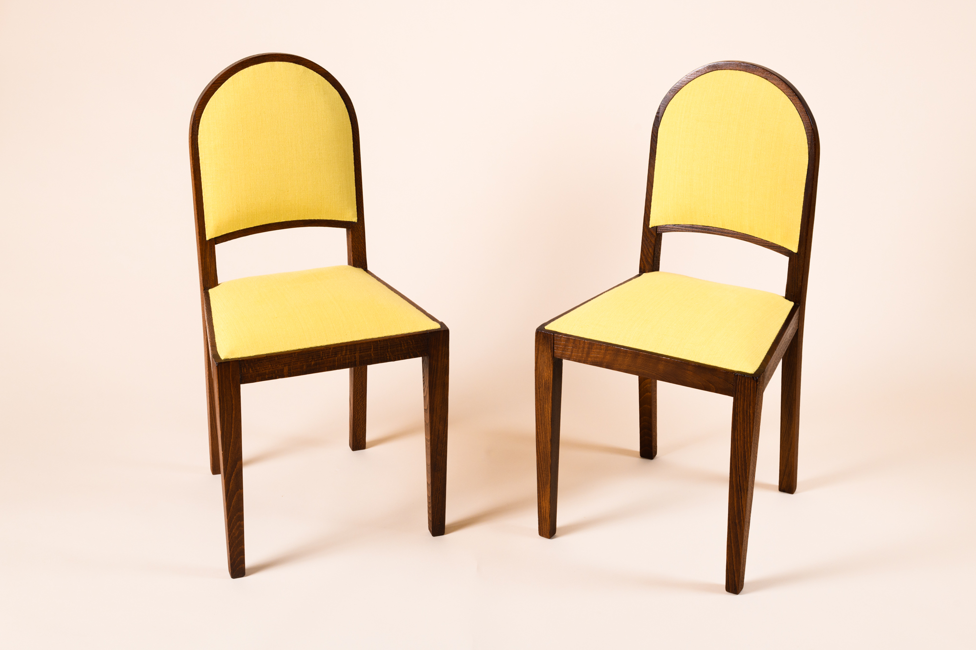 Pair of oak chairs​ by Jean-Michel Frank c.1920​.