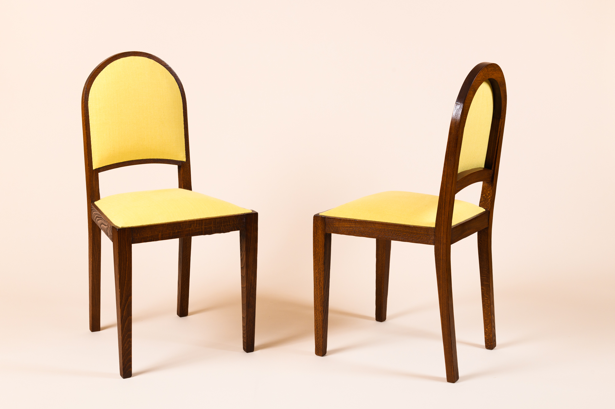 Pair of oak chairs​ by Jean-Michel Frank c.1920​.