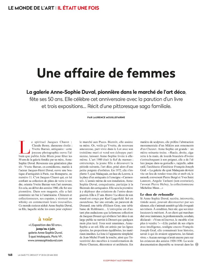 GALERIE_ANNE-SOPHIE_DUVAL_LA_GAZETTE_DROUOT_20_MAI_2022