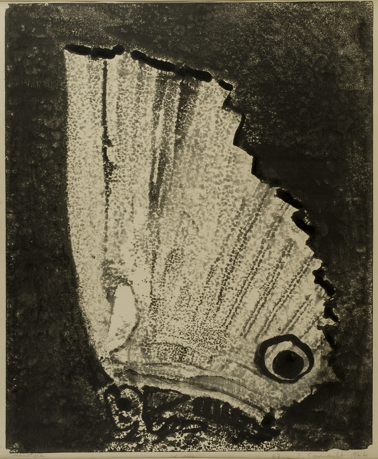“L’aile” Monotype n°67 by Etienne Cournault, 1944.