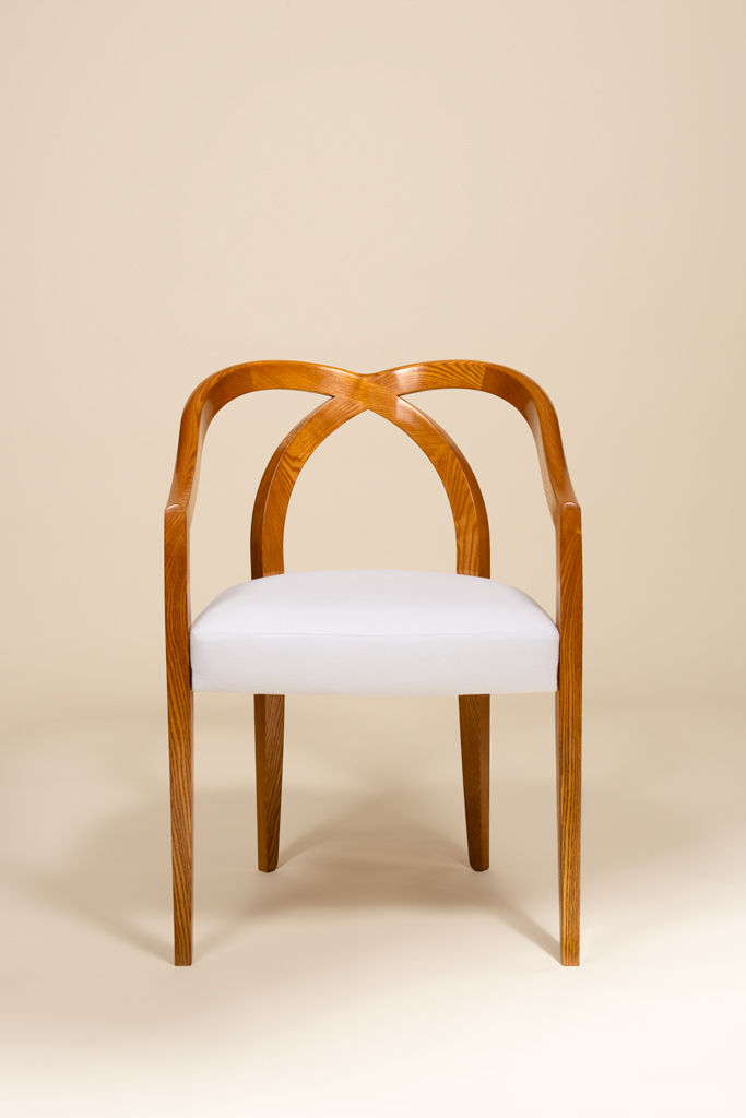 Ash "Crossed Legs" armchair by Sylvain Dubuisson & Sandra Carigliano, 2023