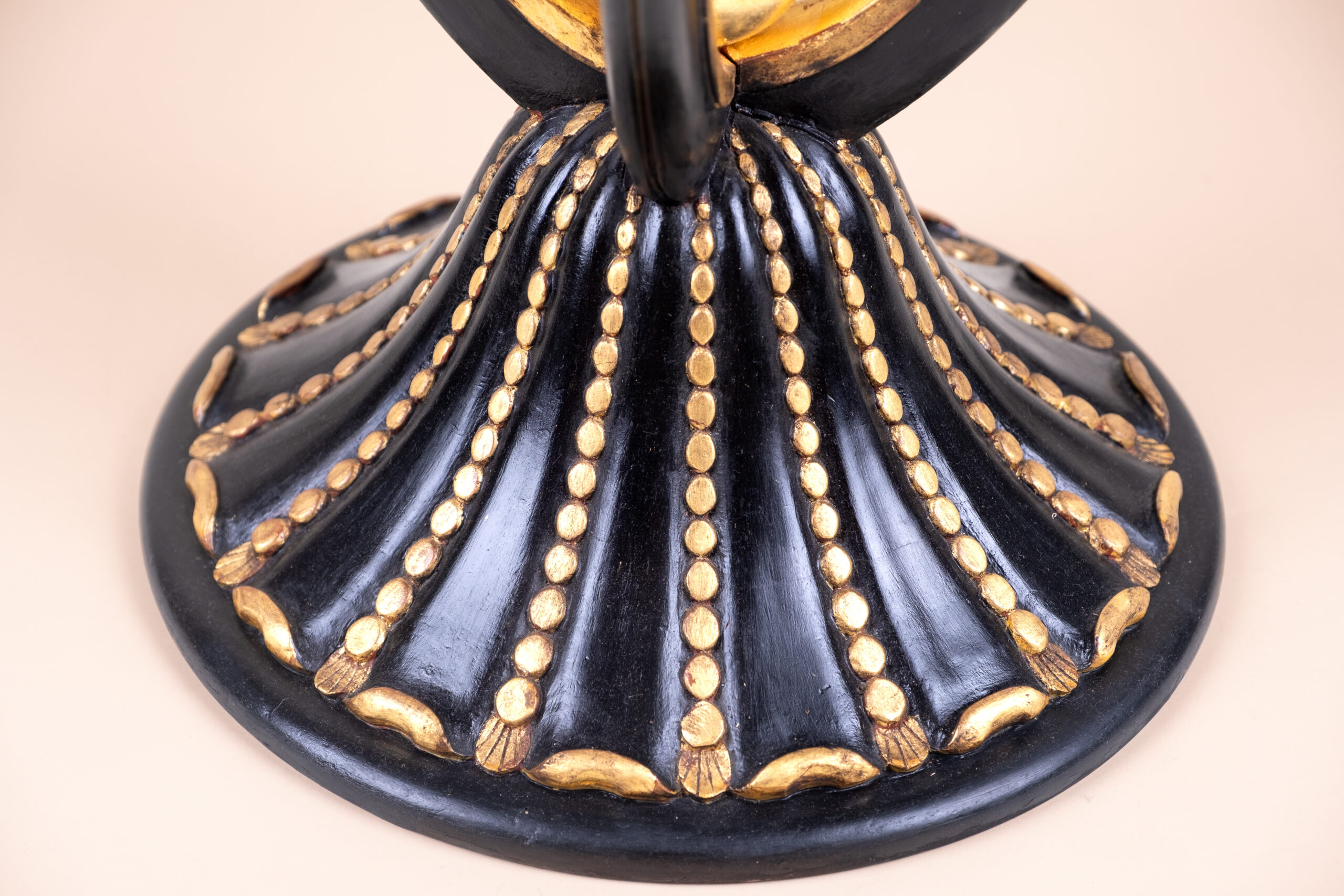 Black tinted gilded wood side table c.1925.