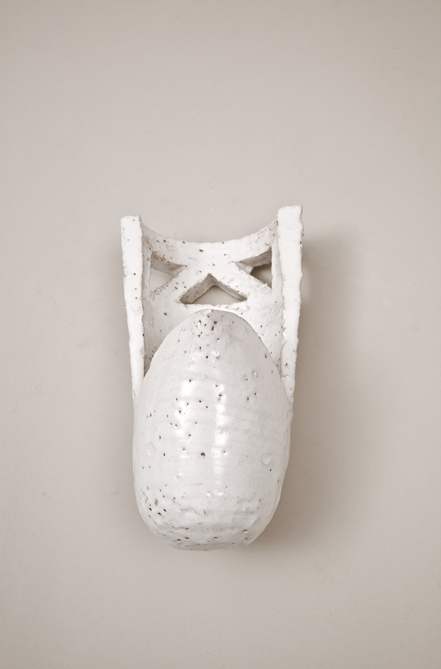 Glazed earthenware sconce by Madoura (Suzanne Ramié) c.1960.